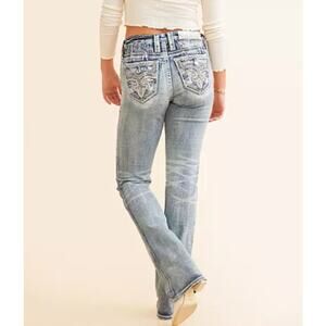 Rock Revival Jiselle Universal Boot Stretch Jeans Size 31 Western Bling Sexy